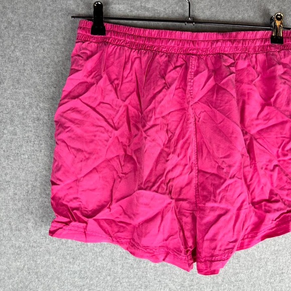 New Calvin Klein Jeans Womans Sz Medium Pull On Shorts Pockets Pinks Tencel NWT - Picture 8 of 8